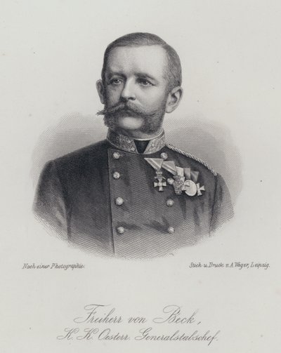 Friedrich von Beck-Rzikowsky , austriacki generał (grafika) autorstwa German School