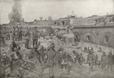 Generał Feldmarszałek von Mackensen zwiedzający Fort Augen w Przemyślu autorstwa German School