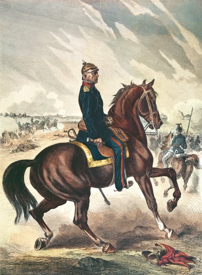 Generał Helmuth Karl Bernhard von Moltke (1800-91) autorstwa German School