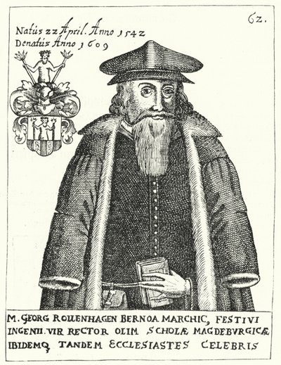 Georg Rollenhagen , niemiecki dramaturg (grafika) autorstwa German School