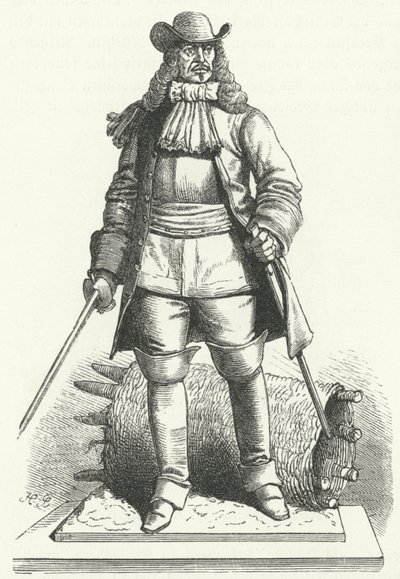 Georg von Derfflinger, feldmarszałek niemiecki w armii Brandenburg-Prus (rycina) autorstwa German School