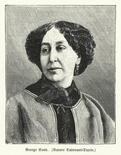 George Sand, francuska powieściopisarka (lito) autorstwa German School