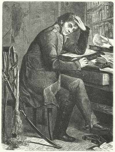 Gerhard von Scharnhorst, niemiecki generał i reformator armii pruskiej (grafika) autorstwa German School