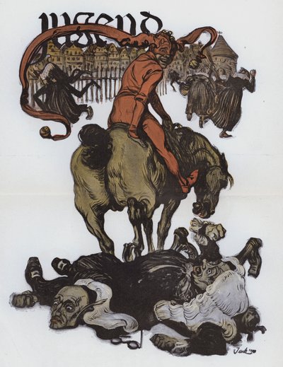 Niemiecki komiks z magazynu Jugend (kolor lito) autorstwa German School