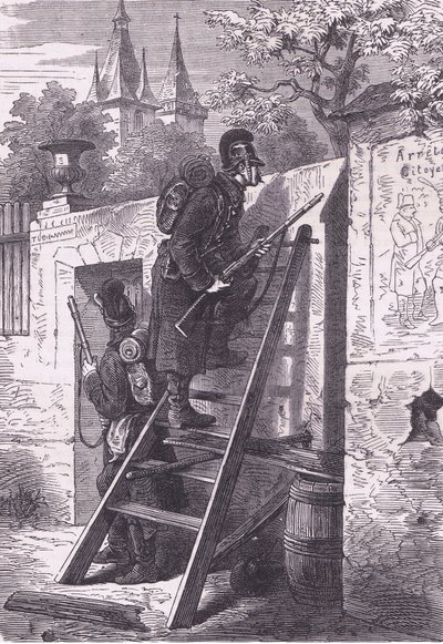 Niemiecka grupa badawcza, Cassells History of the War between France and Germany wydana przez Cassell and Company Limited, c.1890 (lito) autorstwa German School