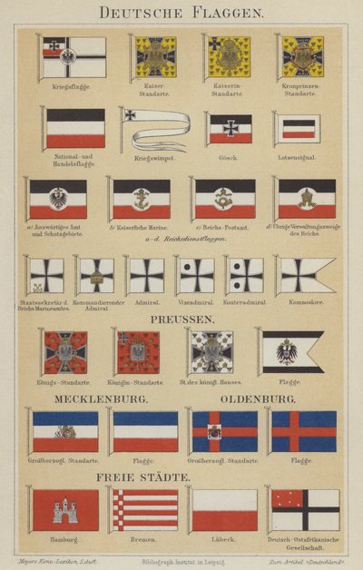 Flagi niemieckie (kolor lito) autorstwa German School