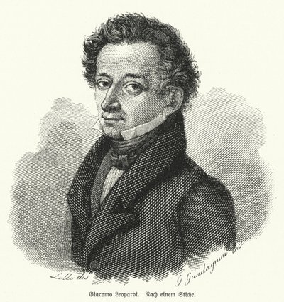 Giacomo Leopardi, włoski filozof, poeta i filolog autorstwa German School
