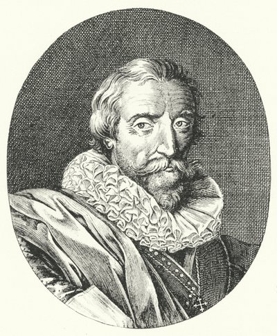 Giambattista Marino, włoski poeta (grafika) autorstwa German School