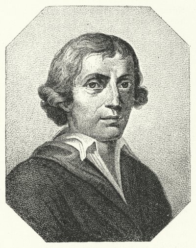Giuseppe Parini, włoski satyryk i poeta (grafika) autorstwa German School