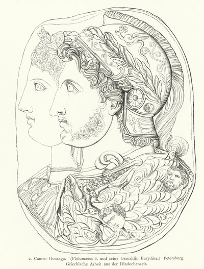 Gonzaga Cameo, starożytny grecki grawerowany klejnot (grawerowanie) autorstwa German School