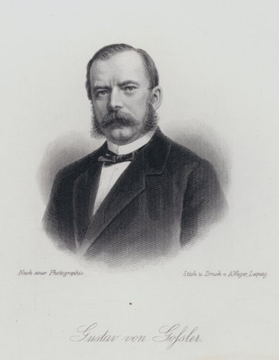Gustav von Gossler, niemiecki prawnik i administrator (grafika) autorstwa German School