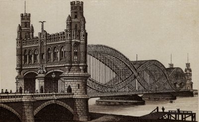 Hamburg: Neue Elbbrücke, Nowy Most na Łabie (lito) autorstwa German School