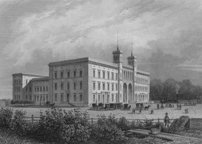 Dworzec Hamburg, Berlin (stal grawerowana) autorstwa German School