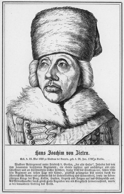 Hans Joachim von Zieten (grafika) autorstwa German School