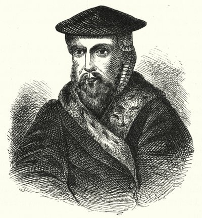 Hans Tausen, duński luterański teolog Reformacji (rycina) autorstwa German School