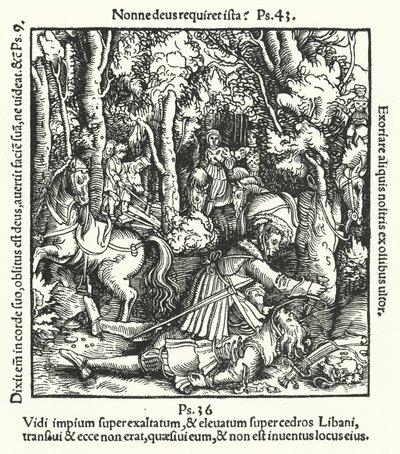 Hans von Hutten zabity przez księcia Wirtembergii Ulryka, 1515 autorstwa German School