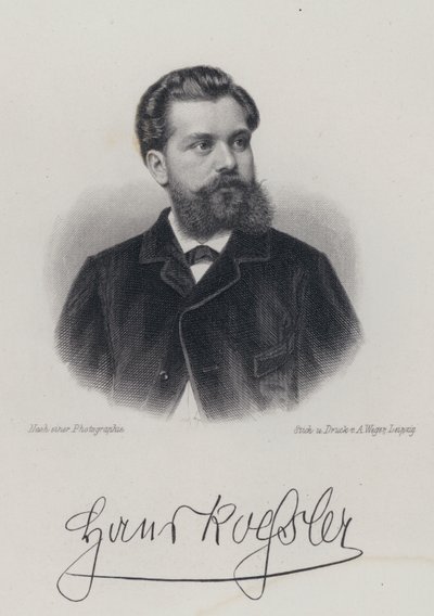 Hans von Koessler, Niemiec, kompozytor, dyrygent i nauczyciel muzyki (grafika) autorstwa German School