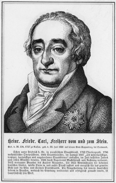 Heinrich Friedrich Carl, Freiherr von und zum Stein (grafika) autorstwa German School