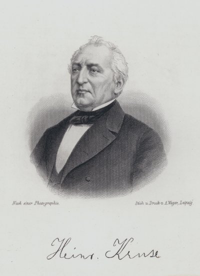 Heinrich Kruse, niemiecki dramaturg i publicysta (grafika) autorstwa German School