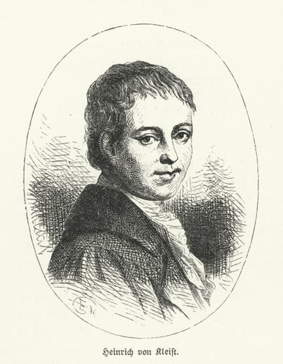 Heinrich von Kleist , niemiecki poeta, dramaturg, powieściopisarz i opowiadacz (lito) autorstwa German School