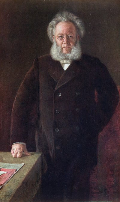Henryk Ibsen (1828-1902) autorstwa German School