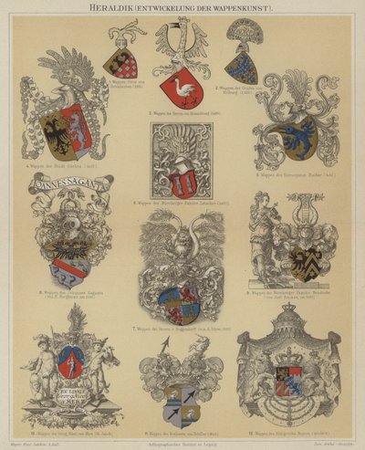 Heraldyka (kolor lito) autorstwa German School