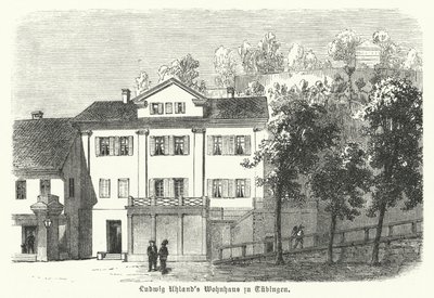 Dom niemieckiego poety, filologa i historyka literatury Ludwiga Uhlanda, Tybinga autorstwa German School