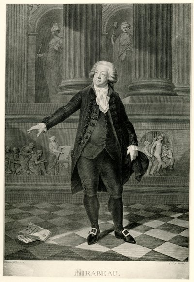 Honoré Gabriel de Riqueti, comte de Mirabeau, 1884-90 (fototypia) autorstwa German School