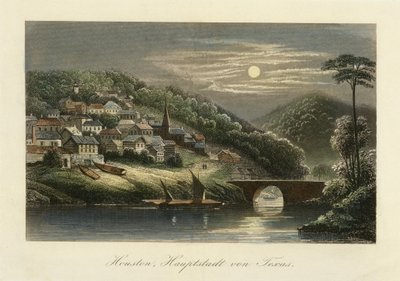 هوسټن، د ټیکساس پلازمینه، ج. 1845-c. 1850 پولی autorstwa German School
