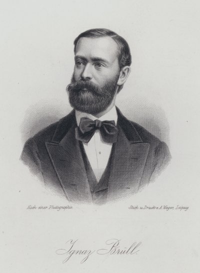 Ignaz Brull, urodzony na Morawach austriacki pianista i kompozytor (grafika) autorstwa German School