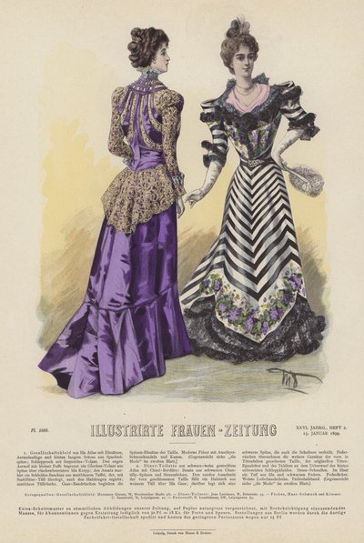 Ilustracja do Illustrirte Frauen-Zeitung (kolor lito) autorstwa German School
