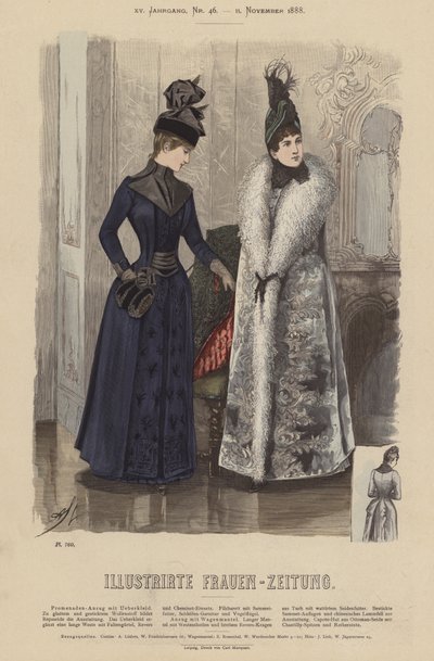 Ilustracja do Illustrirte Frauen-Zeitung (kolor lito) autorstwa German School
