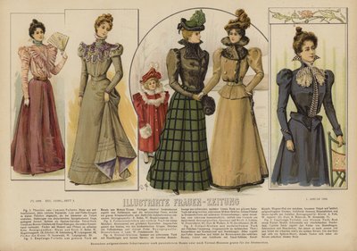 Ilustracja do Illustrirte Frauen-Zeitung (kolor lito) autorstwa German School