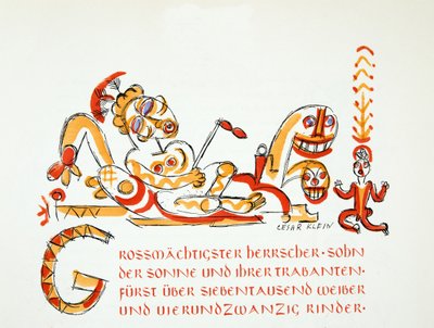 Ilustracja ze Styl, wyd. 1922 (druk pochoir) autorstwa German School
