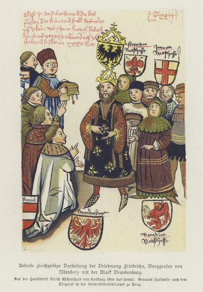 Inwestytura Fryderyka V, burgrabiego norymberskiego autorstwa German School