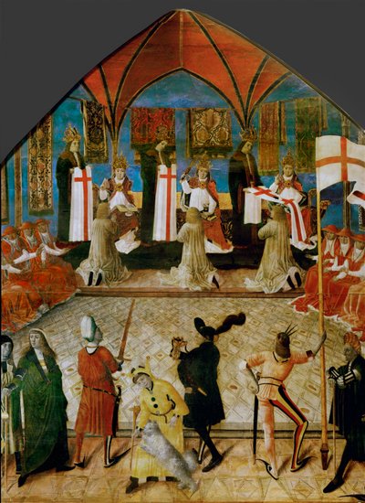 Inwestytura pierwszego Wielkiego Mistrza Zakonu Rycerzy Świętego Jerzego, Mojżesza Siebenhirtera autorstwa German School