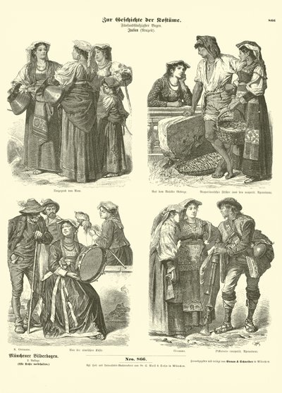Stroje włoskie, koniec XIX wieku autorstwa German School