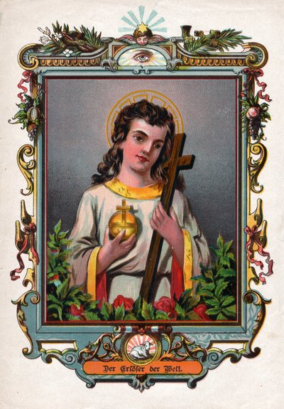 Jezus Chrystus. (grafika, ok. 1900) autorstwa German School
