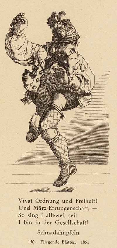 Żyd tańczący w stroju tyrolskim autorstwa German School