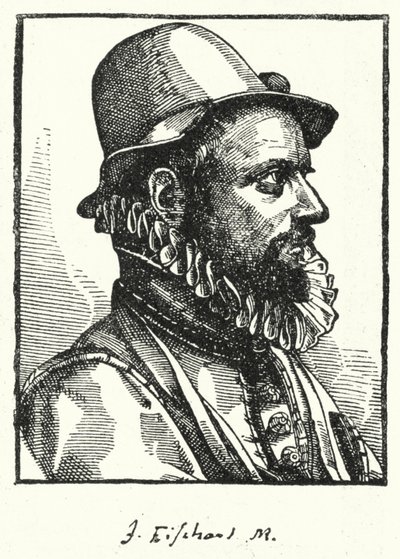 Johann Baptist Fischart, niemiecki satyryk (grafika) autorstwa German School