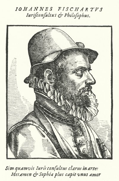 Johann Fischart, niemiecki satyryk i publicysta (grafika) autorstwa German School