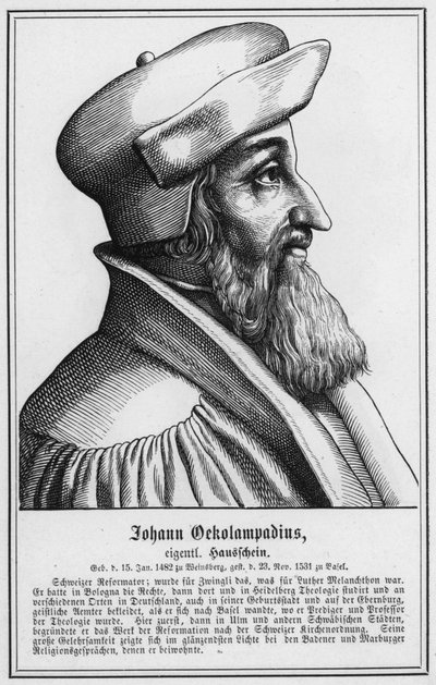 Johann Oekolampadius (grafika) autorstwa German School