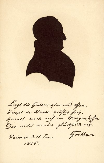 Johann Wolfgang von Goethe (litografia) autorstwa German School