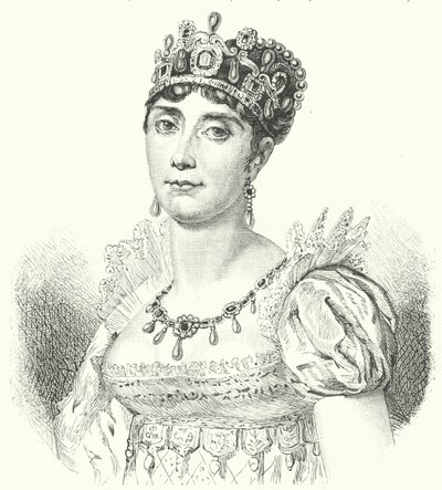Josephine de Beauharnais, pierwsza żona Napoleona I (grafika) autorstwa German School