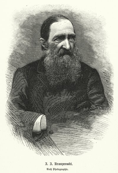 Jozef Ignacy Kraszewski, Polish historian and novelist (litho) autorstwa German School