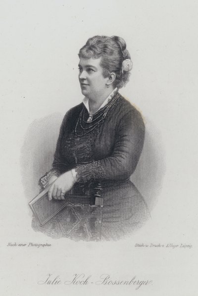 Julie Koch-Bossenberger, niemiecka śpiewaczka operowa i aktorka (grafika) autorstwa German School