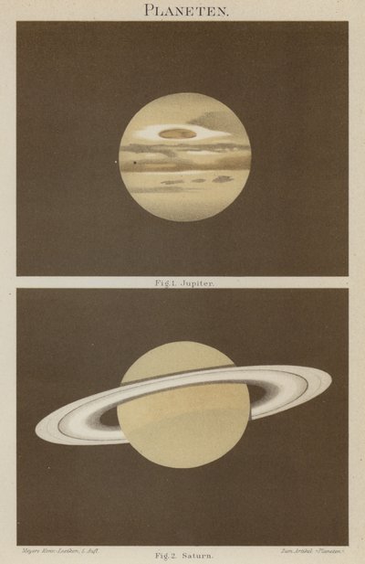 Jowisz i Saturn autorstwa German School