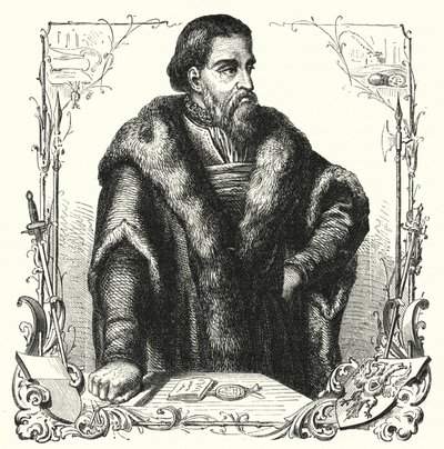 Jurgen Wullenwever, burmistrz Lubeki stracony jako zdrajca i anabaptysta (rycina) autorstwa German School