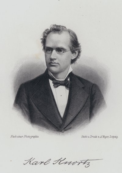 Karl Knortz, niemiecko-amerykański autor (grafika) autorstwa German School