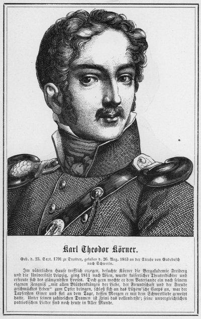 Karl Theodor Korner (grafika) autorstwa German School